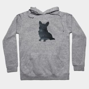 Corgi Art Black Hoodie